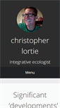 Mobile Screenshot of christopherlortie.info